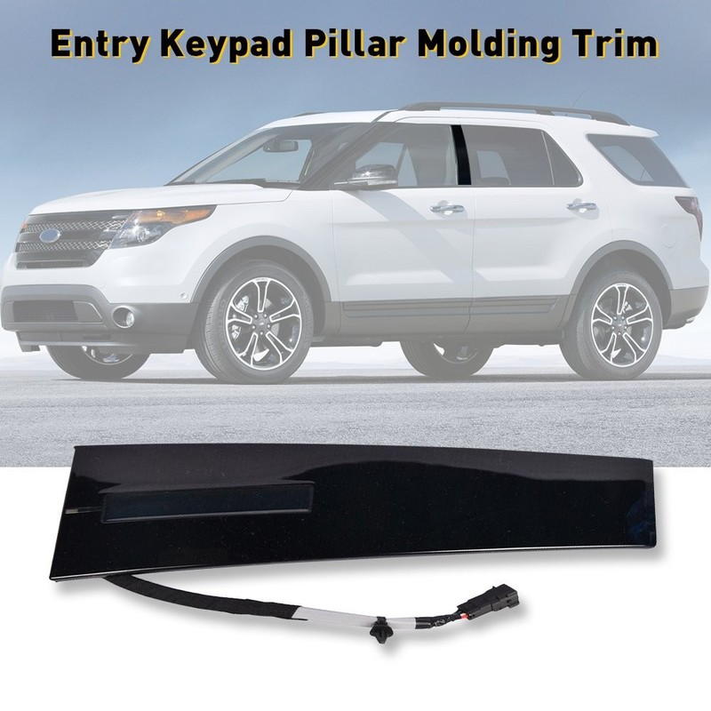 Left Driver Side Door Entry Keypad Pillar Molding Trim For 2011-19 Ford Explorer gallery