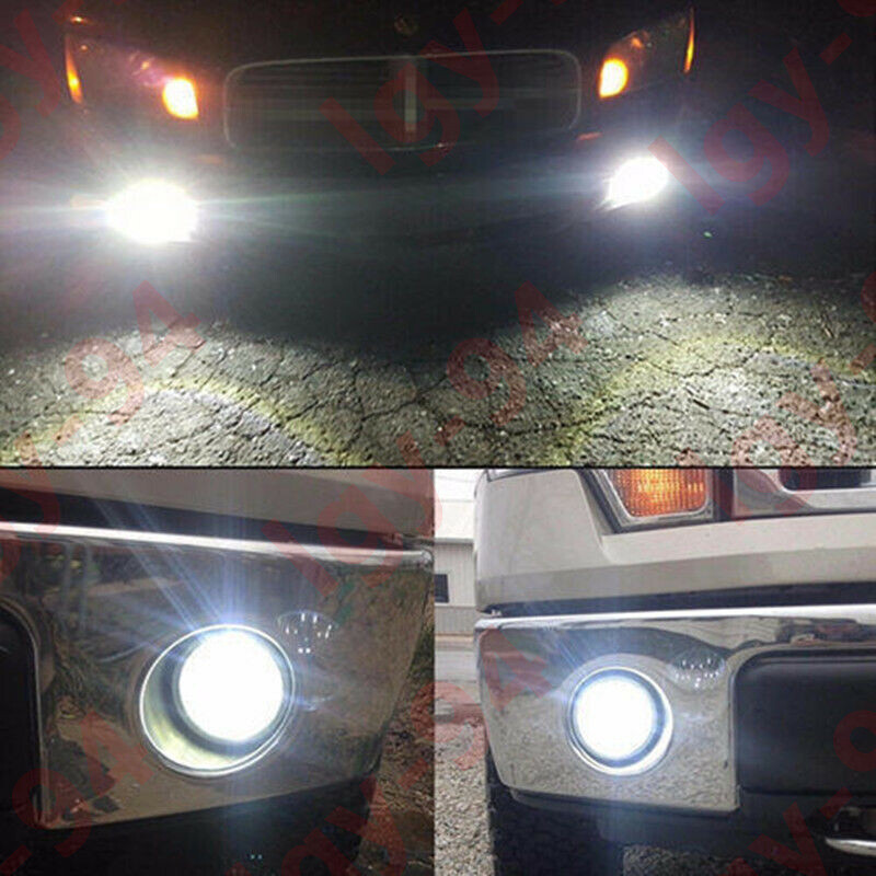 For BMW E90 325 328 335i - 2PC 6000K White H11 H8 LED Fog Light Bulbs Kit BF gallery
