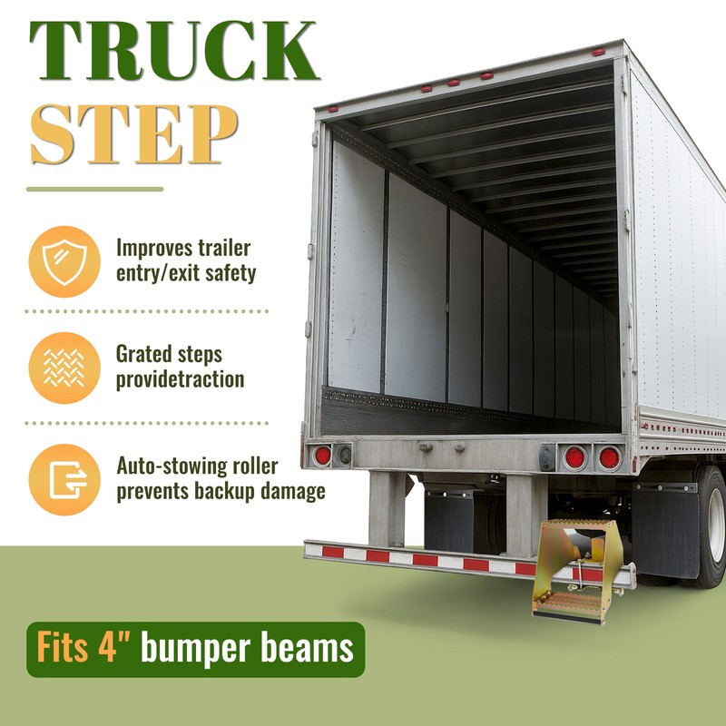 600LBS Rear Semi Fold Truck Steps 4” Beam W/Auto-Stow Steel For Silverado 1500 gallery
