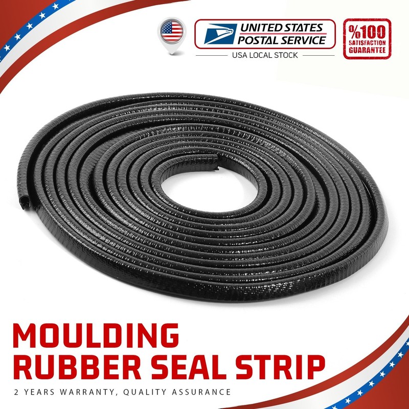 20FT U Shape Rubber Seal Weather Strip Door Edge Moulding Trim For BMW Models