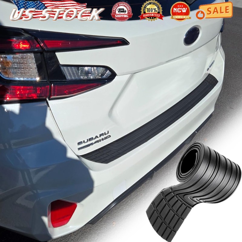 Rear Bumper Protector Trimmable Anti-Scratch PVC Silicone Universal for Subaru
