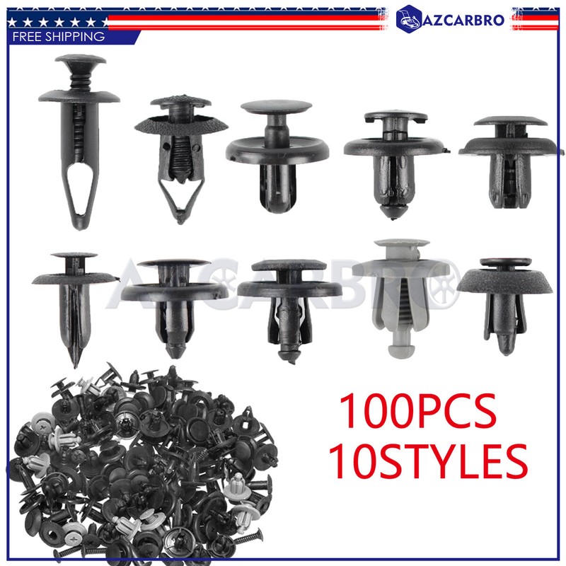 100X Rivets Bumper Fender Clips For Volkswagen Eos GLI Gol Sedan Golf GTI 2010