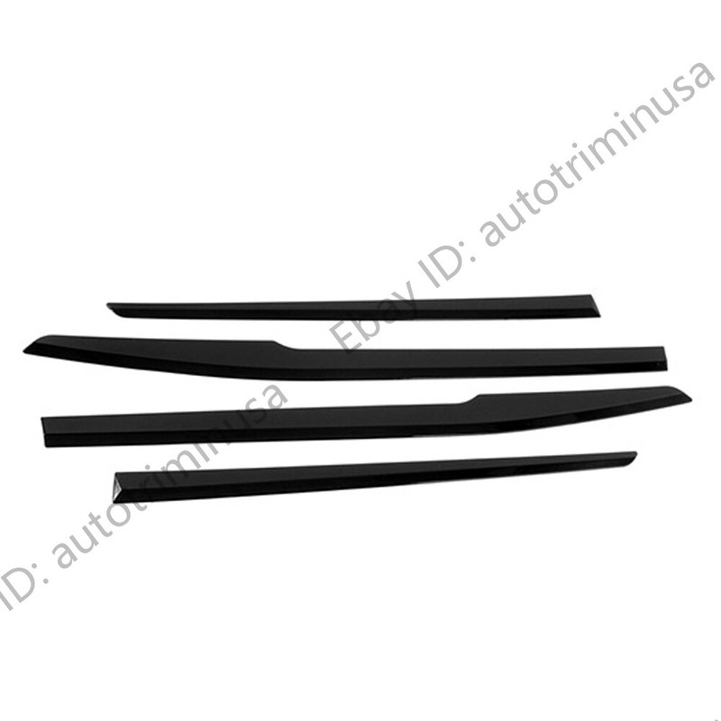 Fits Toyota Highlander 2020-2024 Black Outside Door Body Side Molding Cover Trim gallery