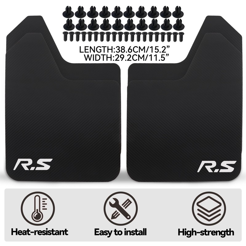 4PCS Front&Rear Black Universal Splash Guards Mud Flaps for Toyota Car Pickup gallery