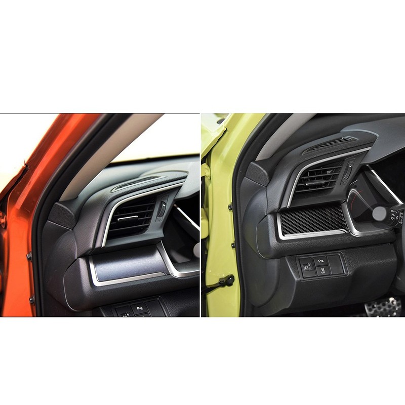 For Civic 10th 16-19 Real Carbon Fiber Left Center Console Trim Trim gallery