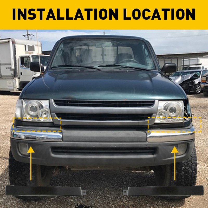 Front Bumper Grill Headlight Filler Trim Panel Bezel For 1998-2000 Toyota Tacoma gallery