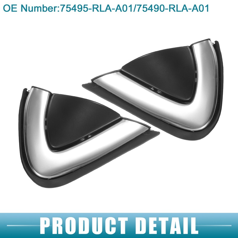 1 Pair Car Front Left Right Door Mirror Corner Fender Cover for Honda CRV 17-19 gallery