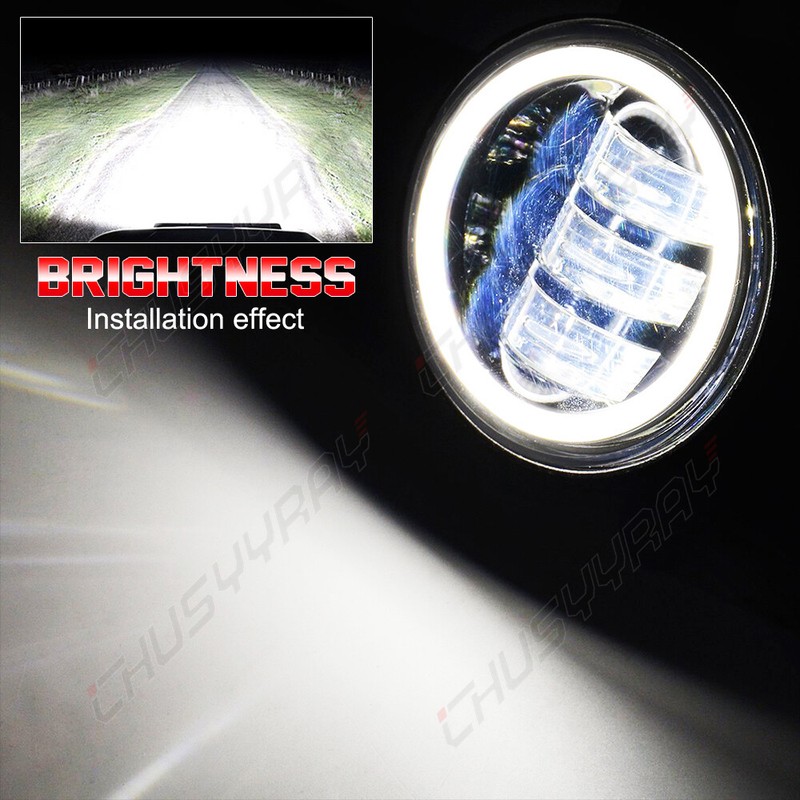 4" Inch LED Halo Fog Light Angel Eyes DRL Lamp For Chrysler PT Cruiser 2006~2010 gallery