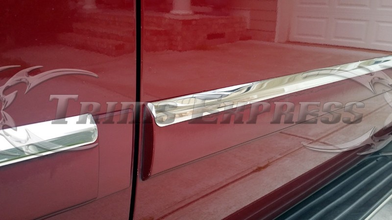 2007-2009 Chevy Avalanche/Suburban Body Side Molding Trim Overlay Steel Top 1" gallery