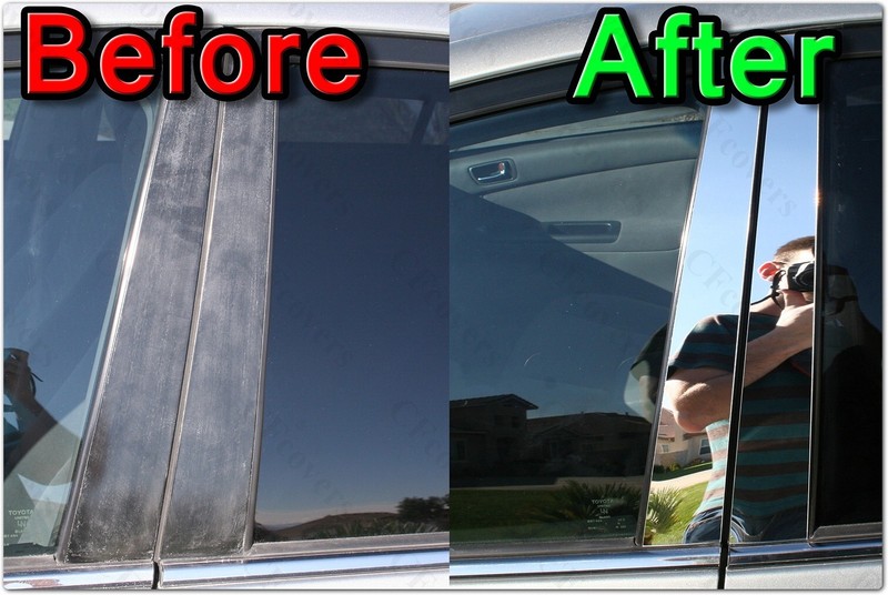 CHROME Pillar Posts for Buick Regal 10-17 6pc Set Door Trim Mirrored Cover Kit gallery