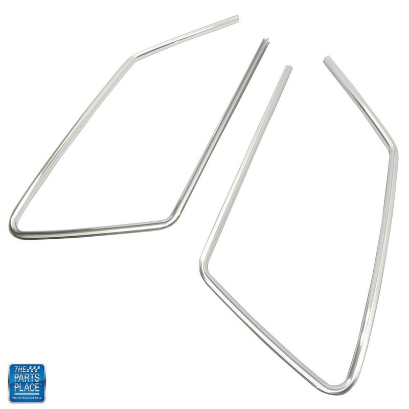 73-77 Malibu / LeMans Formal Opera Window Chrome Moldings GM 9735922 / 9735923