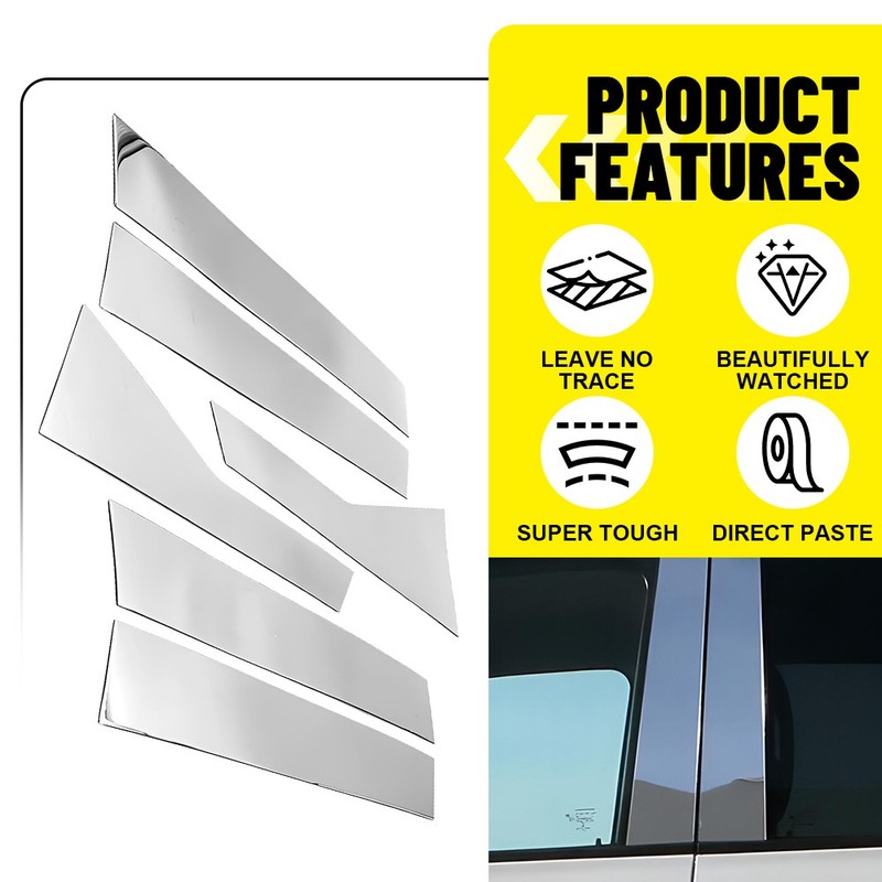 Chrome Plated Pillar Post Trims For Honda Accord 2018 2019 2020 2021 2022 6-60X gallery