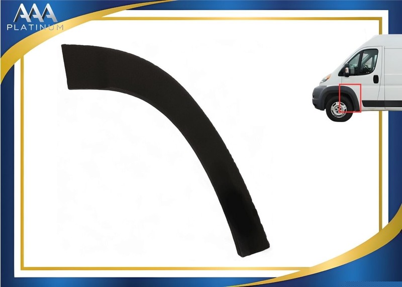 For 2019-2025 Ram Promaster Left Front Door Flare Trim Molding Black Driver LH