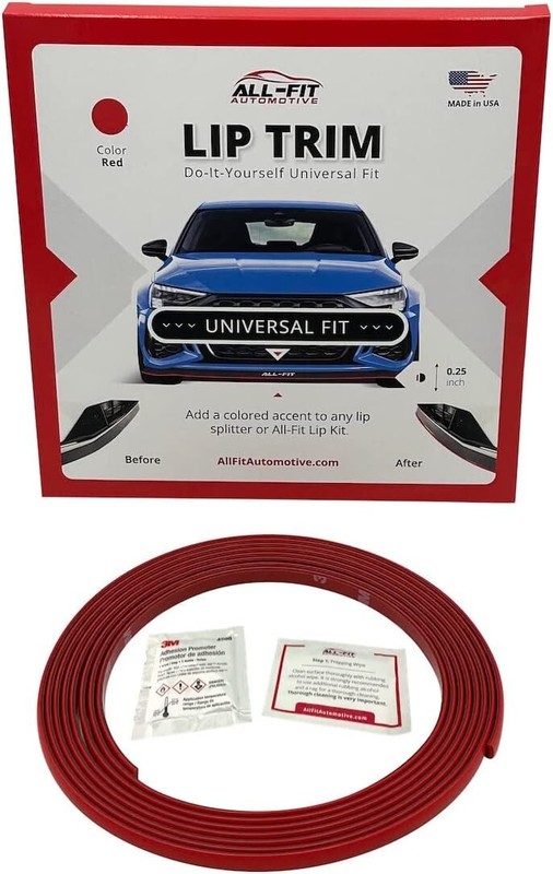 All-Fit Automotive | Lip Trim - Universal Fit - ¼ Inch - (Red) gallery