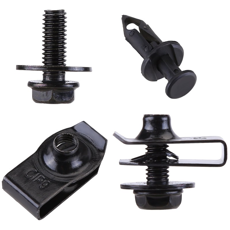 35PCS For Mercedes-Benz Engine Under Cover Splash Shield M6 Bolts U-nut Clips gallery