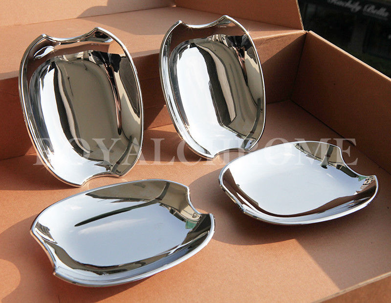 DELUXE CHROME Door Handle Cup Inserts Bucket Cover x4 JAGUAR XF 08-15 XJ 09 on gallery