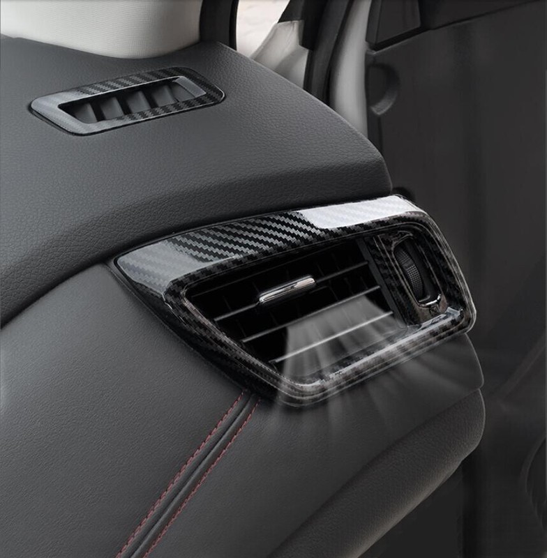 For Nissan Rogue Sport 2017-2022 ABS Carbon Fiber Air Vent Outlet Cover Trim gallery