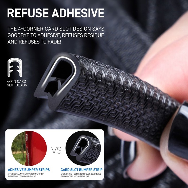 33FT Car Door Rubber Seal Strip with U-Type Side Bulb, Car Weather Striping gallery