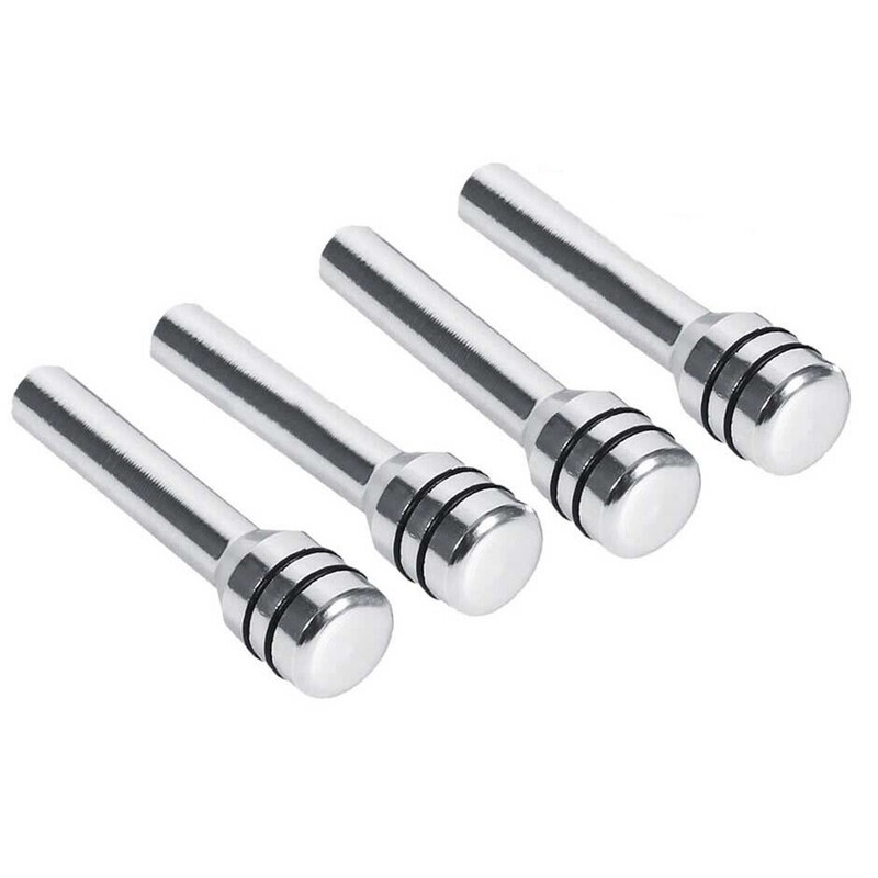 4Pcs Car Interior Door Locking Lock Knob Pull Pins Cover Aluminum Accessories