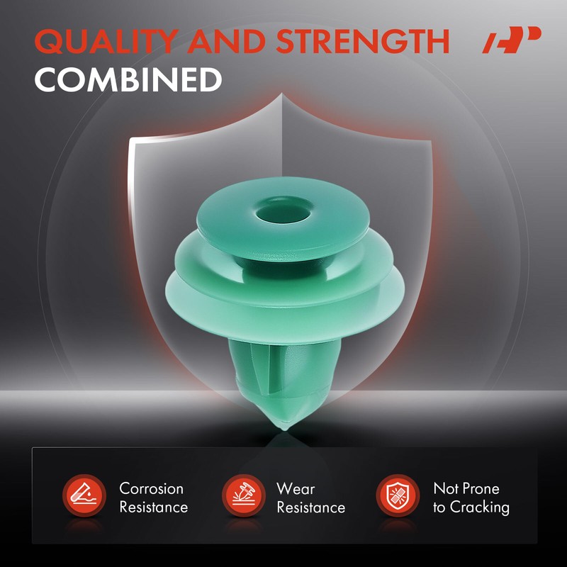A-Premium 30x 9.5mm Door Panel Interior Trim Retainer Clip Triple Head for Honda gallery