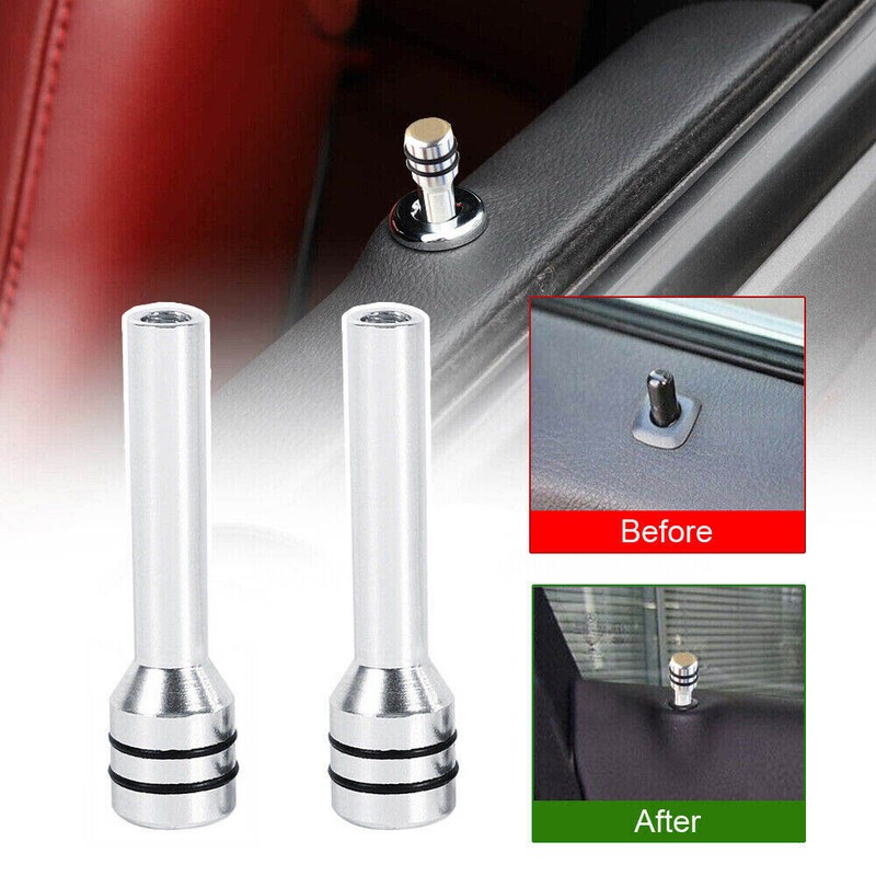 4PCS Interior Door Lock Knob Car Door Lock Pins Cover Aluminum Car Accessories gallery