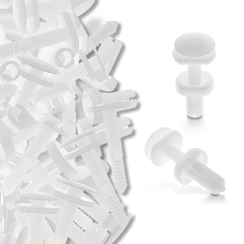 White 100Pack Door Trim Panel Clips Retainer For Chevy GM Chevrolet Express 1500 gallery