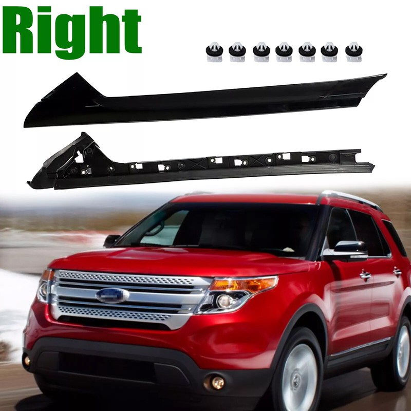 For Ford Explorer 2011-2019 Pair Windshield A-Pillar Molding Trim Right Side