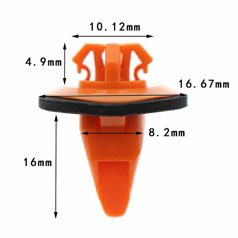 100pcs Orange&Blue Trim Moulding Clips For Toyota 4Runner Sequoia Tacoma gallery