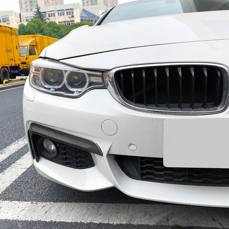 For BMW 4 Series F32 F33 F36 2014-2017 Carbon Look Front Upper Air Vent Cover gallery
