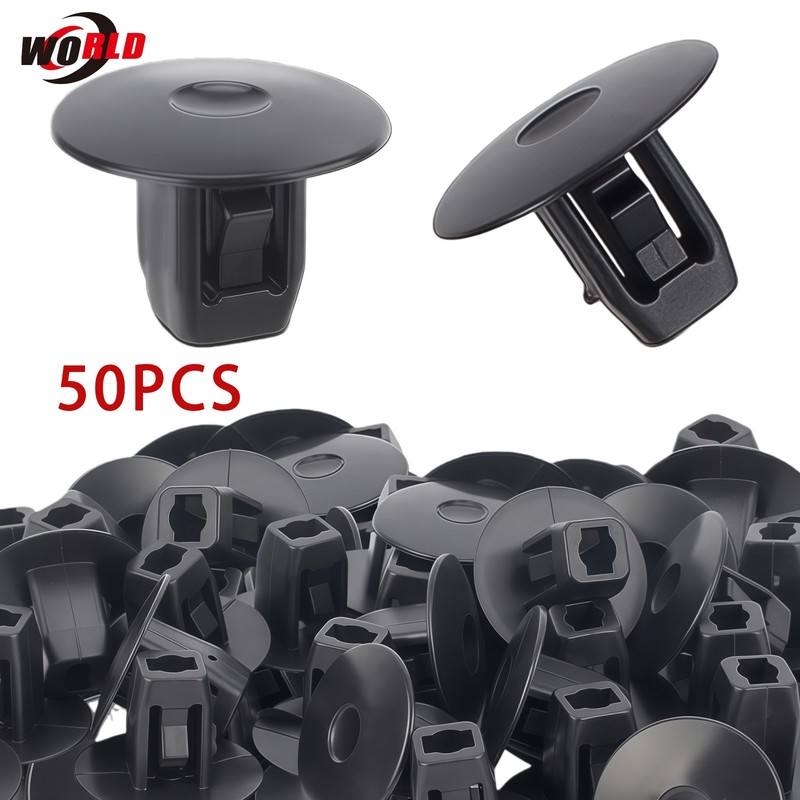 50x Black Fender Apron Grommet Nut Clips 90682-SEA-003 963572D For Honda Acura gallery