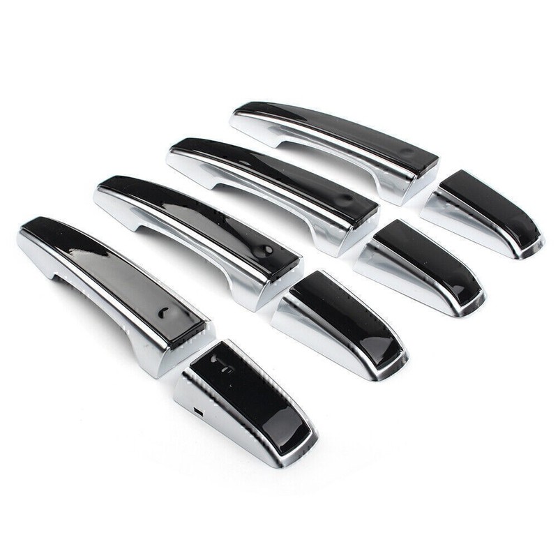 Door Handle Cover Trim For Range Rover Sport Discovery For Jaguar Black Silver gallery