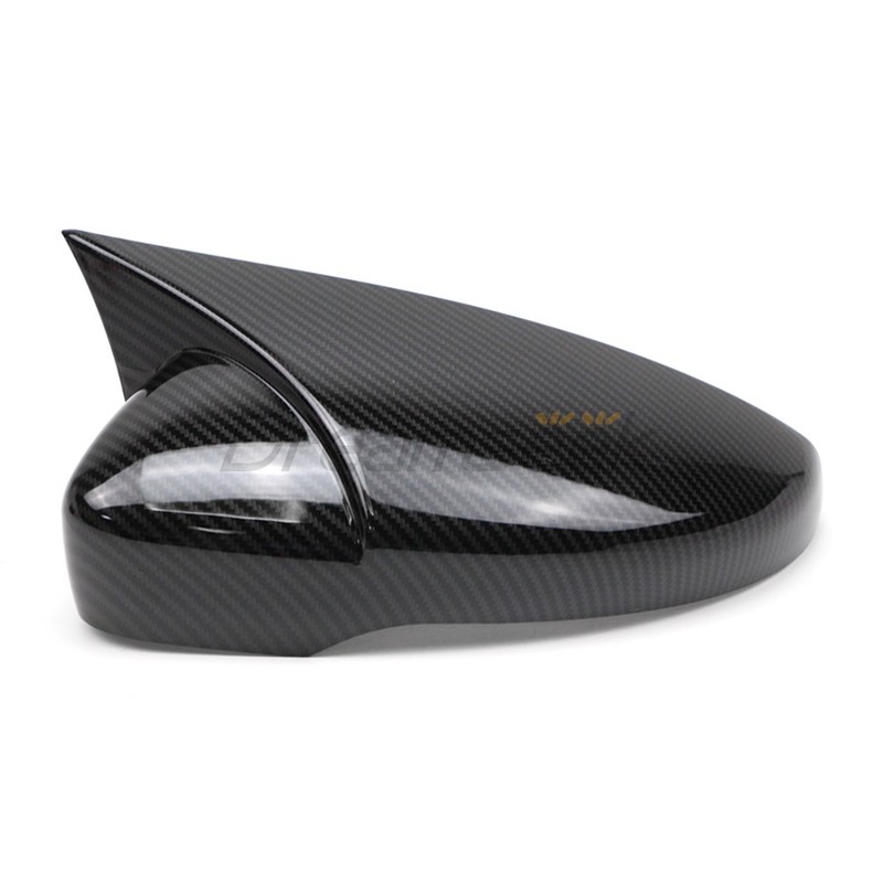 Side Rearview Mirror Cover Carbon Fiber Look For VW Scirocco Passat CC W/ Turn gallery