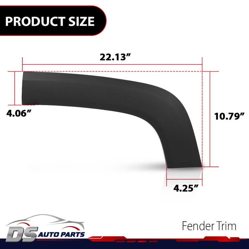 Fender Trim Fit For 2015-2023 Jeep Renegade Textured Plastic Rear Driver LH Side gallery