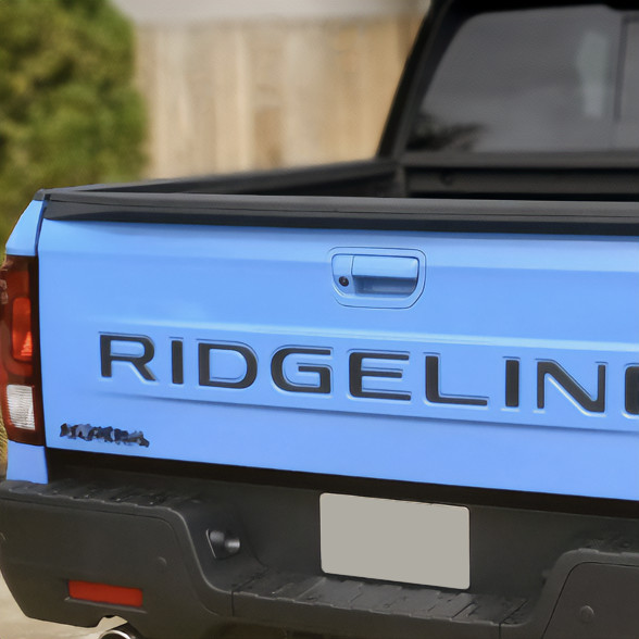 Matte Black Letters Inserts Tailgate For NEW 2024+ Honda Ridgeline NOT VINYL