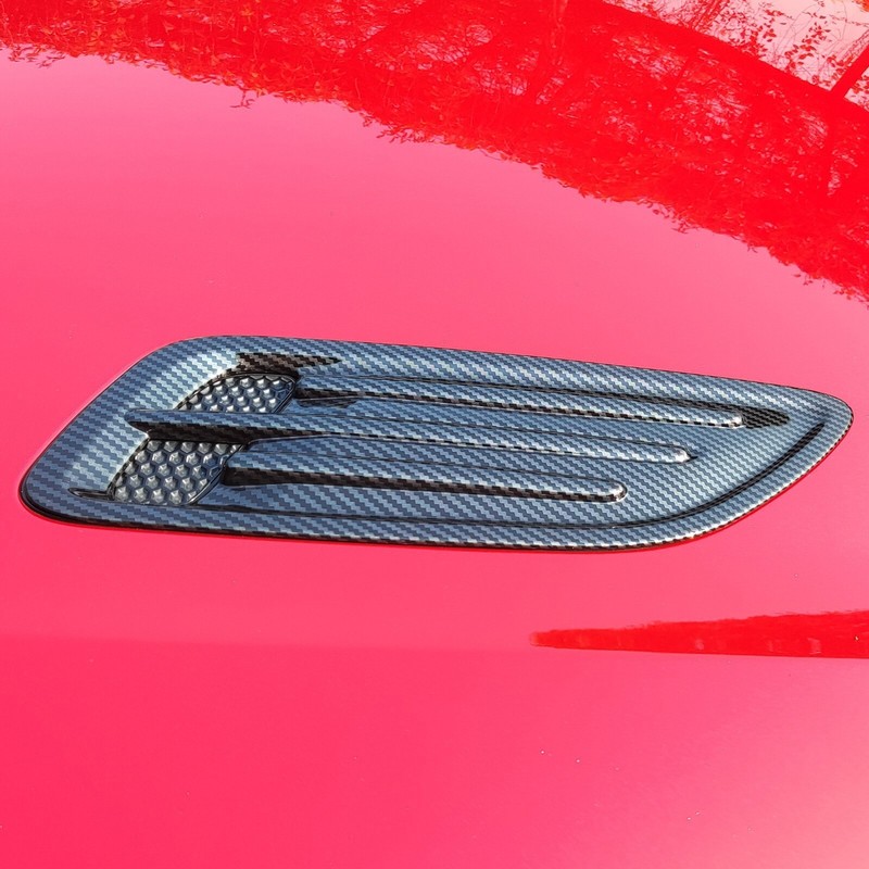 Carbon Fiber ABS Air Flow Intake Hood Scoop Vent Cover For Kia Stinger 2017-2023