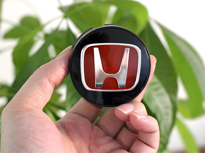 58mm HONDA CIVIC FIT Set of 4 JDM Red H Wheel Center Caps Hubs Cover Cap gallery