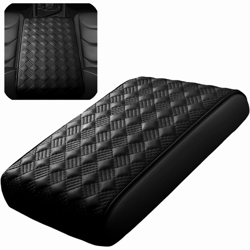 For Honda Leather Car Armrest Pad Cover Center Console Box Cushion Protector
