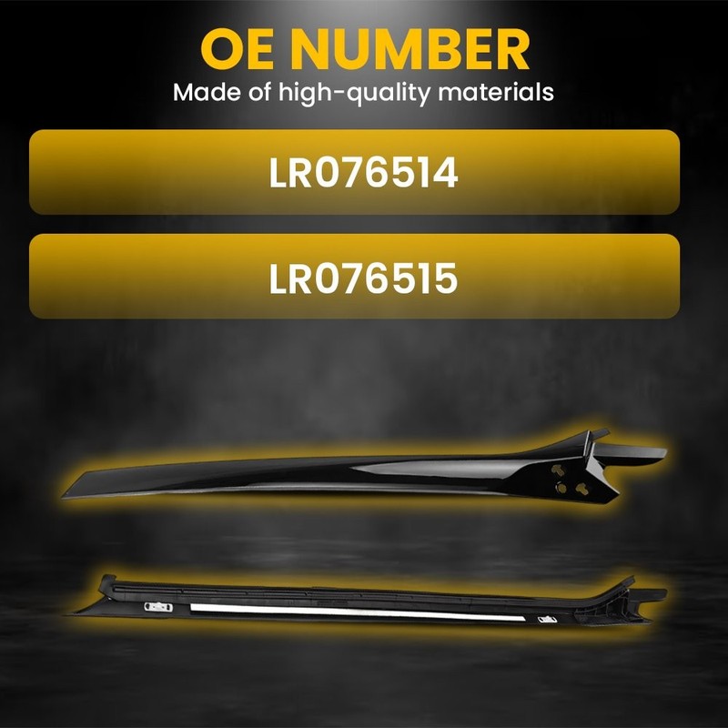 2Pcs Front Windshield Trim Finisher A Pillar Post For Range Rover Sport 2014-22 gallery