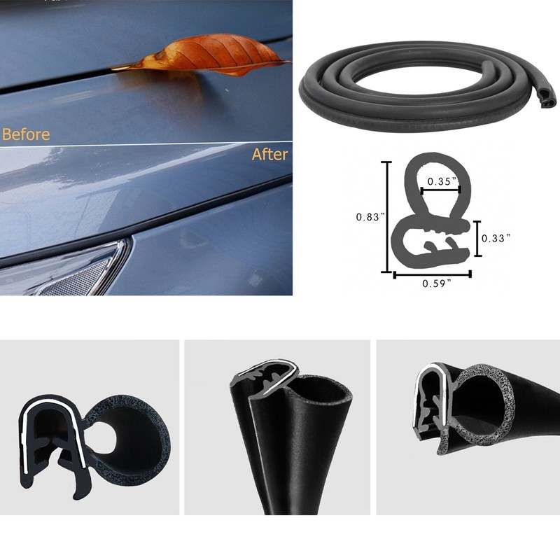Rubber Door Weatherstrip Seals 1 Pair Kit for 73-91 Chevy GMC Pickup Truck gallery