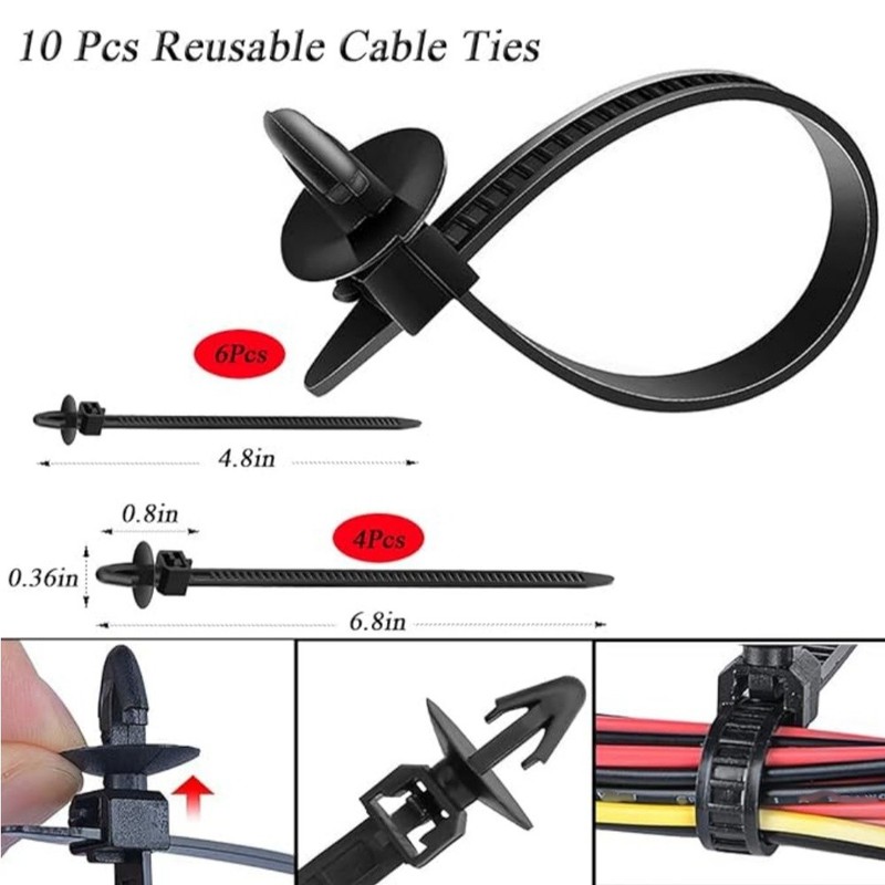 725Pcs Car Push Retainer Clips Trim Removal Tool Kit Bumper Fastener Rivet Clips gallery