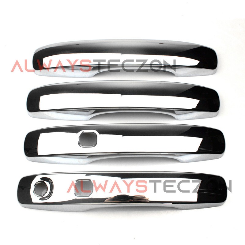 Chrome Door Handle Cover Trim w/ Smart Keyholes for Ford Ranger 2024 2025