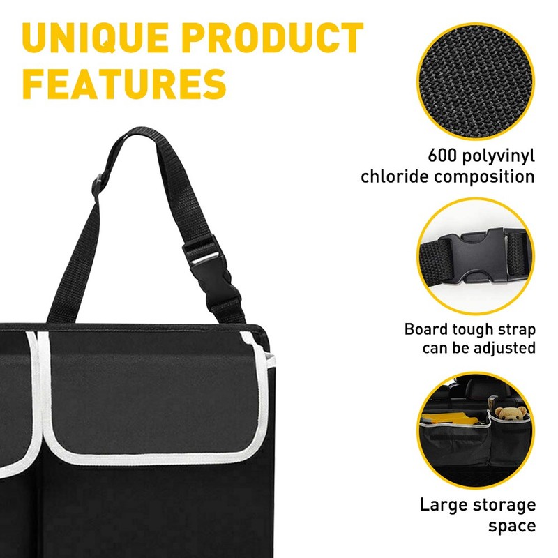 Car Trunk Organizer Interior Oxford Back Accessories Seat Storage Bag 4 Pocket gallery