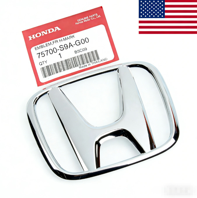For Accord 2003-07 Grille Mounted Chrome Honda Emblem Nameplate 75700-S9A-G00|