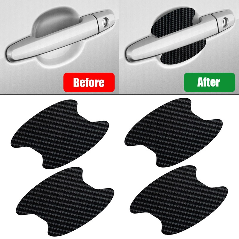 Carbon Fiber Car Door Handle Film Protector Anti-Scratch Sticker Car Accessories gallery