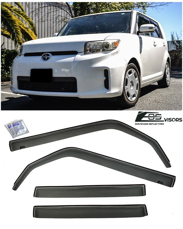EOS Visors For 08-15 Scion xB JDM IN-CHANNEL Style Side Window Guard Deflectors