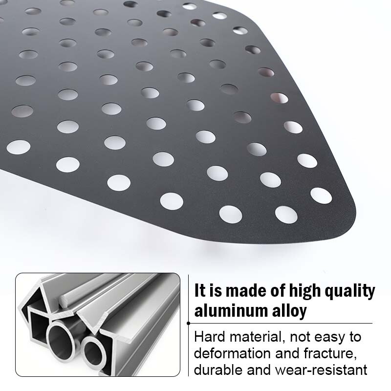 Rear Triangular Window Glass Plate Trim Decor Cover Black for 4Runner 2010+ gallery