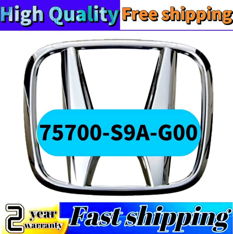 New High-Quality Front Grille Emblem 75700-S9A-G00 For 2002-2011 Honda CR-V