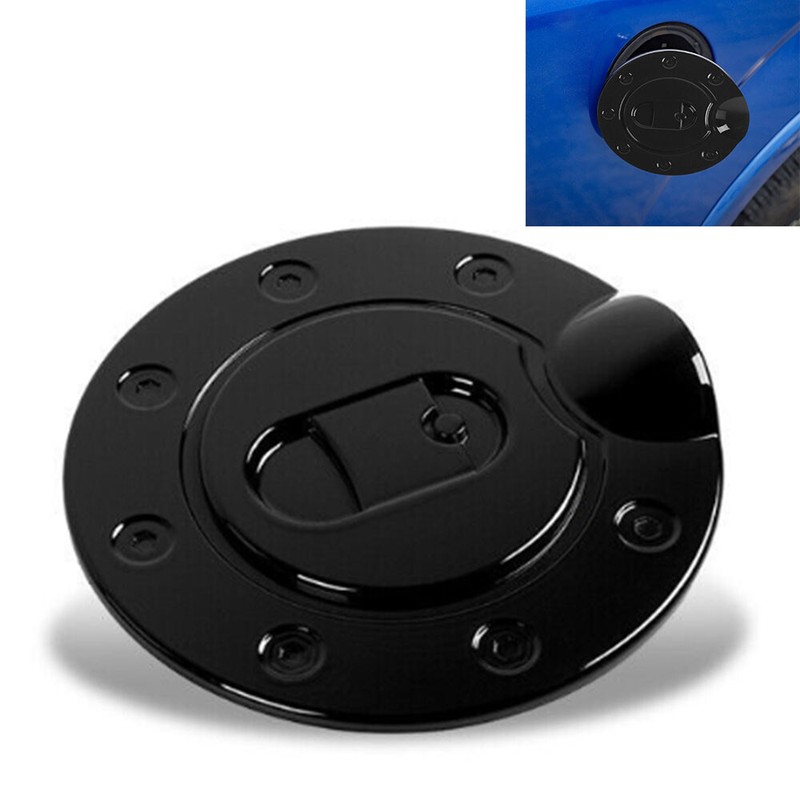 For 2004-08 Ford F-150 Car Filler Fuel Tank Door Gas Cap COVER TRIM GLOSS BLACK