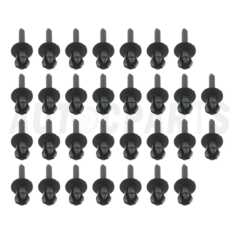 30Pcs For BMW 51161881149 Fender Liner Trim Clip Push-Type Expanding Rivet gallery