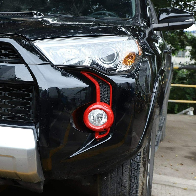 Car Front Fog Light Lamp Frame Cover Trim Bezels For 4Runner SR5/TRD Pro 2010+ gallery